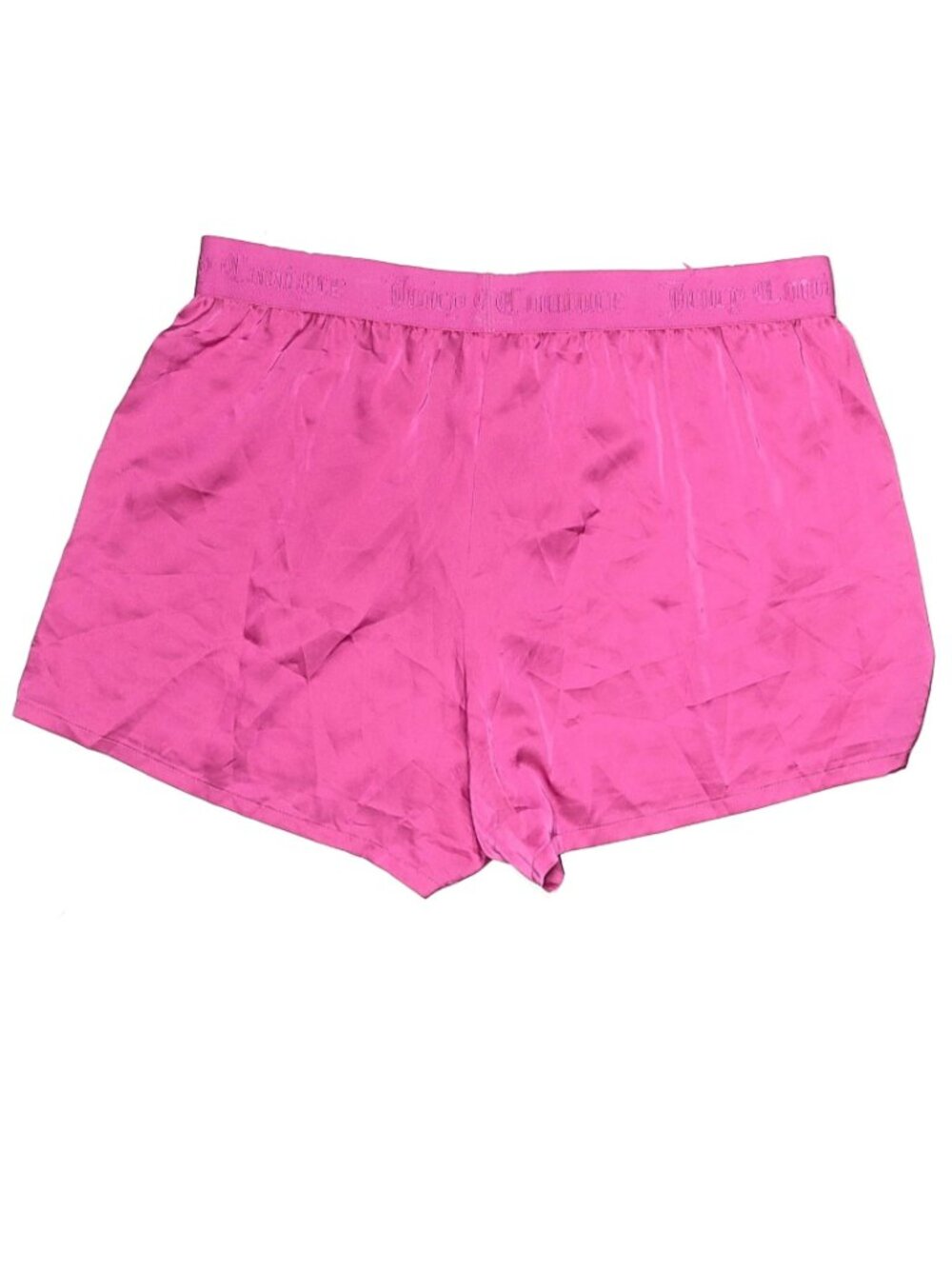 Juicy Couture Satin Rhinestone Logo Pajama Sleep Shorts - Size Large - Picture 3 of 8
